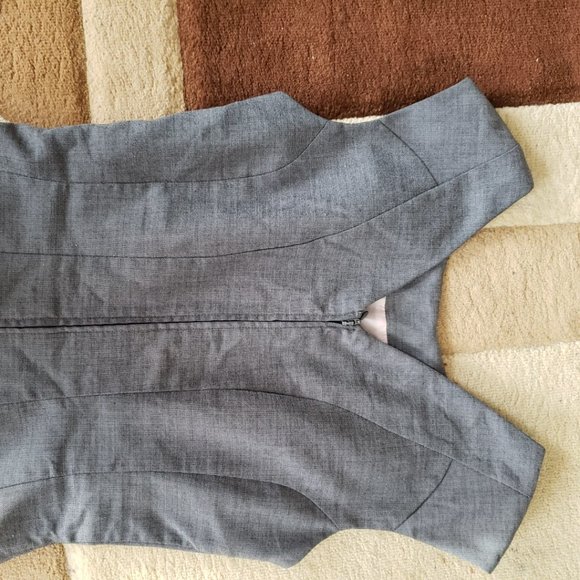 Calvin Klein Grey Classic Sleeveless Sheath Dress - Picture 6 of 12